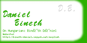 daniel bineth business card